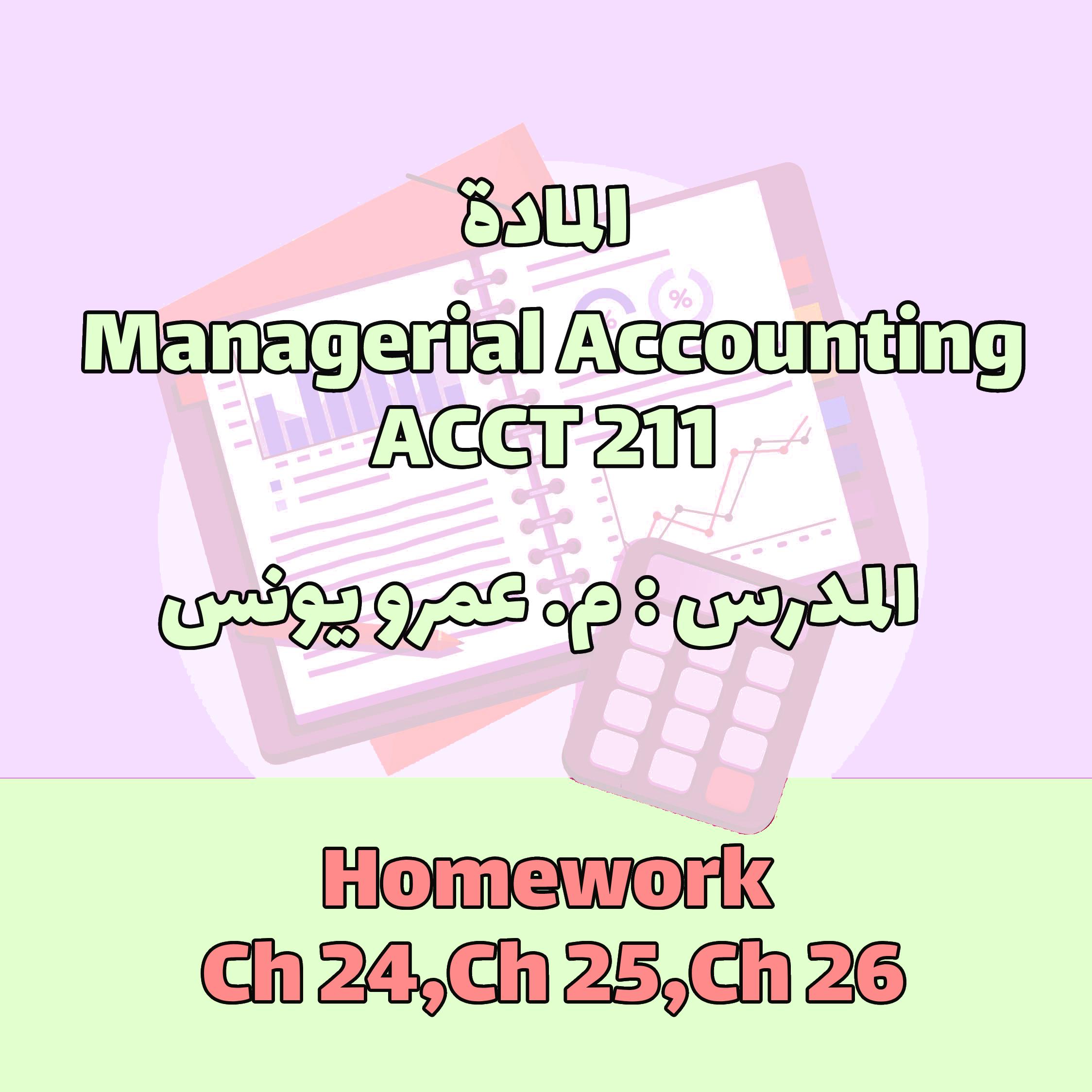 Hw Ch 24,Ch 25,Ch 26