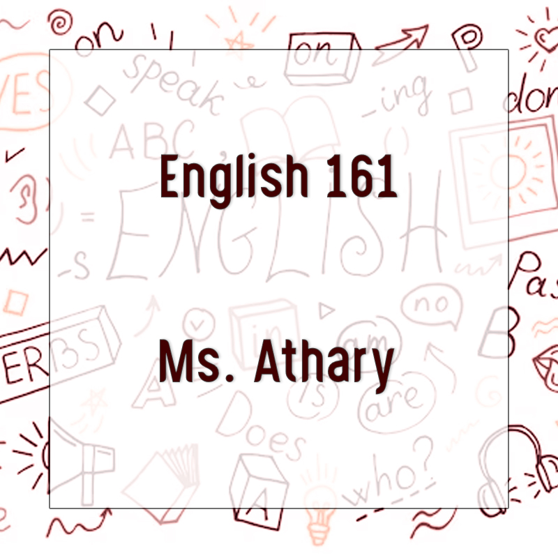 English 161 - Ms. Athary
